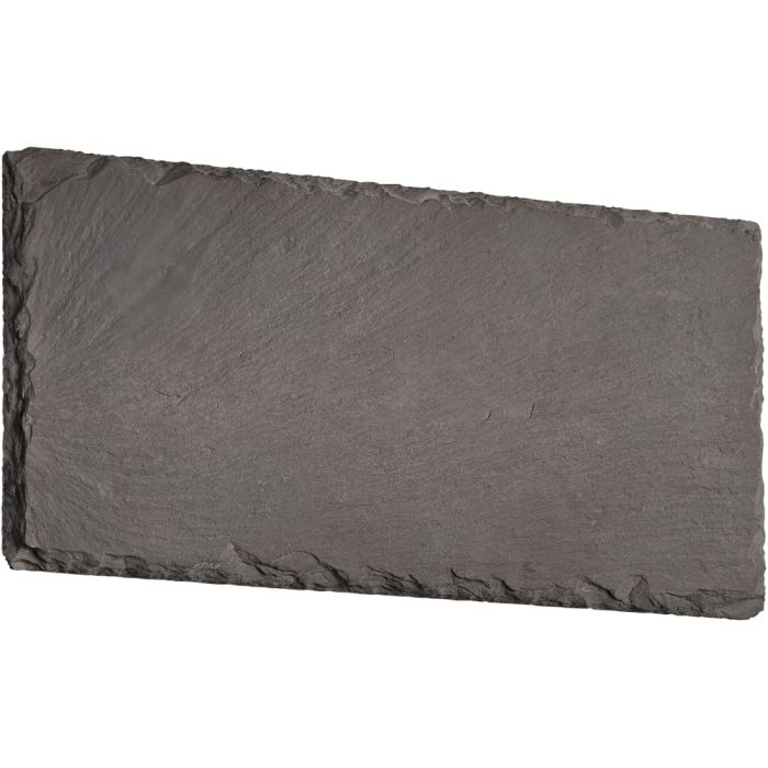 Trio Raven 224210102 zwarte rechthoekige wandlamp van leisteen voor indirect licht