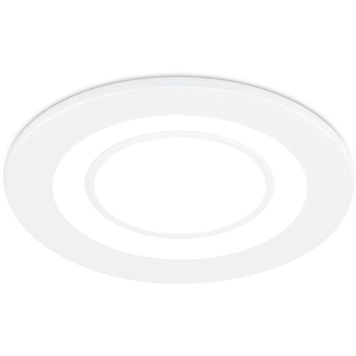 Trio Core 652510131 witte inbouwspot met in twee delen te schakelen led paneel