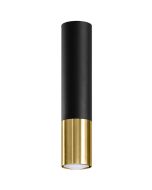 Sollux Lopez SL.0951 zwart met gouden plafondlamp