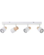 Brilliant Pini 10147/75 wit metaal met houten spot