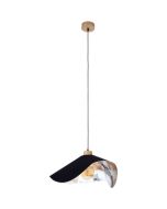 Britop Hattu Floral 1615819174 zwarte hanglamp met bloemen print