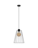 Britop Swan 19349104 zwarte hanglamp van metaaldraad
