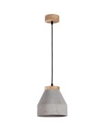 Britop Tristan 1939174 betonnen hanglamp met eikenhout