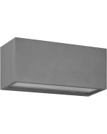 Trio Mayenne 218560242 antraciet grijze rechthoekige up down wandlamp voor buiten