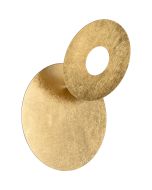 Trio Leano 240310179 goudkleurige wandlamp met draaibare schijf voor indirect licht
