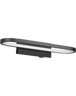 Trio Gianni 283770132 zwarte ringvormige ovale spiegellamp met schakelaar
