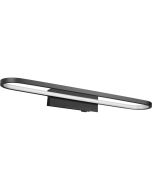 Trio Gianni 283779132 zwarte ringvormige ovale spiegellamp van 62cm met schakelaar