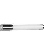 Trio Piera 284074206 chromen halfronde spiegellamp van 40cm met stopcontact en schakelaar, horizontaal