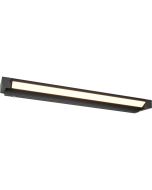 Trio Fabrizio 284779132 zwarte spiegellamp van 80cm met naar beneden gericht kantelbare lichtbalk en touchschakelaar
