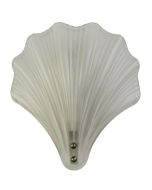 Searchlight Shell 28980SS mat glazen badkamerlamp in de vorm van een schelp