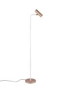 Trio Marley 412400165 creme met koffiekleurige vloerlamp met schakelaar op de spot