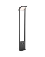 Trio Malawi 453769142 antracietgrijze paallamp met kantelbare LED paneel met solar aan de achterzijde en aan de voet een bewegingsmelder en knop voor het instellen van de lichtkleur