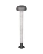 Trio Fraser 462560178 paallamp met paal van beton imitatie en antracietgrijze metalen bolvormige kap