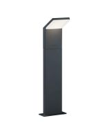 Trio Pearl 521160142 antraciet grijze sokkellamp in de vorm van een plank met een LED paneel voor padverlichting