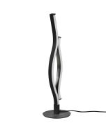 Trio Blaze 541210205 tafellamp uit twee gebogen geborsteld aluminium stangen met LED