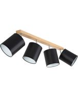 Britop Aprillia 56746474 eikenhouten spot met zwarte kappen