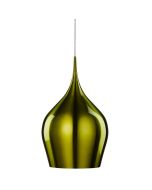 Searchlight Vibrant 6461-26GR hanglamp met kap van glimmend groen aluminium van 26cm in diameter
