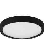 Trio Clarimo 659011832 plafonniere met geïntegreerde LED voor de badkamer met zwarte rand en wit kunststof blender