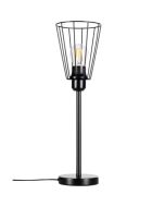 Britop Swan 72430104 zwarte tafellamp met metaaldraad kap
