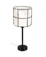 Britop Marinero 724430104 zwarte tafellamp met wit textiel