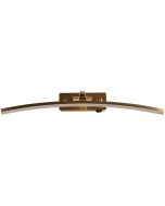Searchlight Santorini mat messing schilderijlamp met gebogen LED balk van 50cm en schakelaar