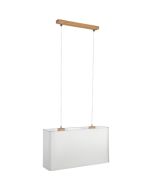 Britop Cadre 872020274 rechthoekige hanglamp met eikenhout