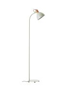 Brilliant Erena 94556/63 groene vloerlamp van metaal met hout aan de achterzijde van het kapje