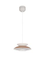 Reality Amarila zwarte metalen hanglamp van 25cm in diameter met drie schaalvormige elementen