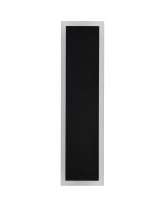 Searchlight Bordo rechthoekige langwerpige zwarte wandlamp voor buiten van 30cm hoog met LED langs de zijden