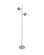 Freelight Cugino creme kleurige vloerlamp met twee spots met geintegreerde LED en touchdimmer