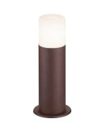 Trio Hoosic 522260124 roestkleurige buisvormige sokkellamp met wit kunststof kap