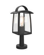 Lutec Kelsey 7273604012 mat zwarte sokkellamp