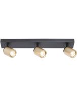 Freelight Razza PL1531BG zwart met goudkleurige spots