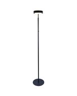 Freelight Puleggia zwarte vloerlamp van 170cm hoog met LED geïntegreerde LED voor licht rondom met dimmer op de paal