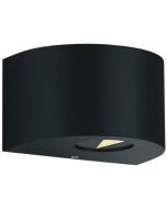 Wandlamp Rosario zwart 15cm