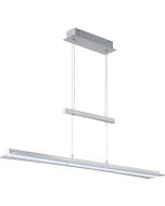 Trio Smash R32421107 staal kleurige in hoogte verstelbare hanglamp