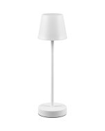 Reality Martinez R54086131 witte tafellamp voor buiten met kunststof kapje, op batterijen