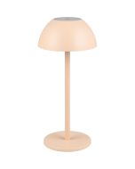 Reality Ricardo R54106166 zandkleurige tafellamp van metaal op batterijen met LED licht naar boven en beneden