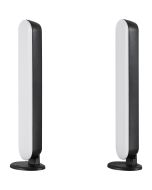 Trio Game R55382102 twee zwarte langwerpige geluid gestuurde tafellampen