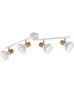 Trio Latika R81524031 witte spot met metaal