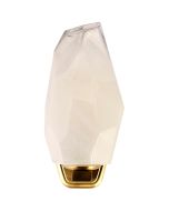 Searchlight Rocky 23142-1SB messing geborsteld glazen wandlamp
