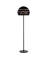 Vloerlamp Djarin S0601Z zwart met goudkleurige vloerlamp