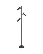 Freelight Undici S3703Z zwarte vloerlamp met drie spotjes voor 35mm GU10 lampen