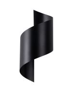Sollux Talassa SL.1309 zwart metalen gebogen wandlamp