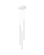 Sollux Arche SL.1340 wit geribbelde buis hanglamp