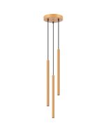 Sollux Arche SL.1342 goudkleurig geribbelde buis hanglamp