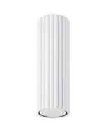 Sollux Karbon SL.1531 wit geribbelde plafondlamp