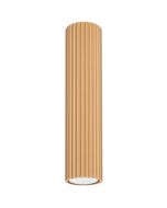 Sollux Karbon SL.1551 goudkleurige geribbelde plafondlamp