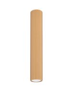 Sollux Karbon SL.1552 goudkleurige geribbelde plafondlamp