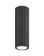Sollux Karbon SL.1569 zwarte geribbelde plafondlamp